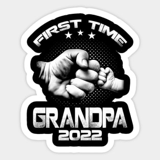 First time grandpa est  funny father's day pre Sticker